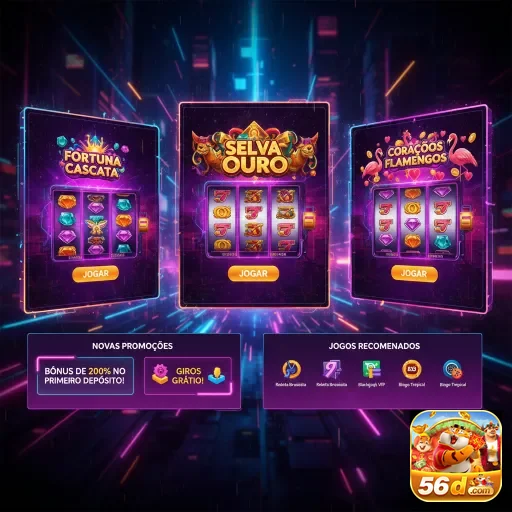 Ilustração de Explorando os jogos de Slots na 56d
