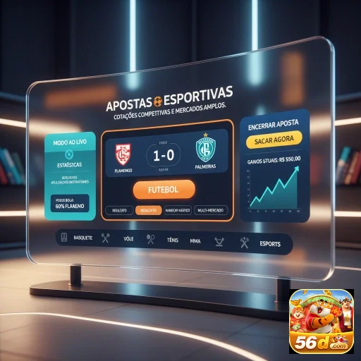 Ilustração de Explore os jogos de cassino online da 56d com recompensas VIP