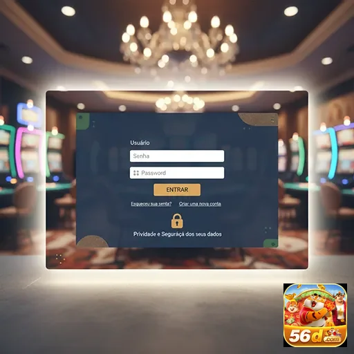 Ilustração de Explore os jogos de cassino online da 56d com recompensas VIP