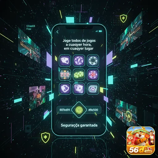 Ilustração de Explore a plataforma 56d com segurança e tecnologia avançada